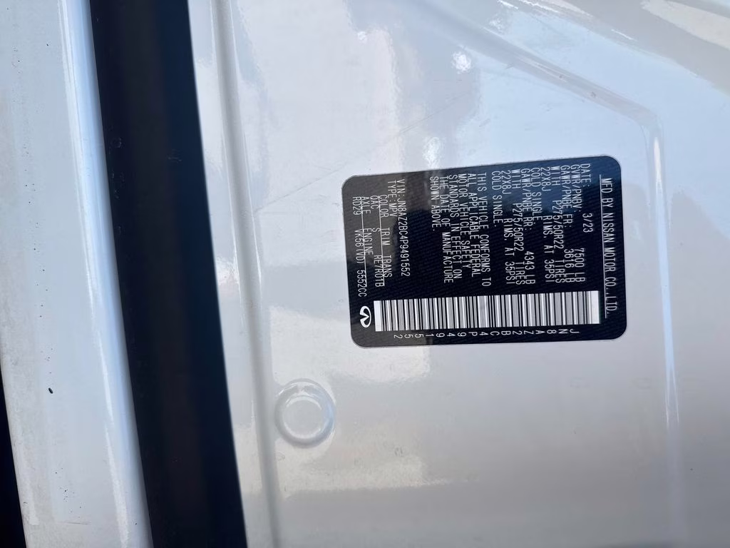 2023 Moonstone White INFINITI QX80 Sensory 4X4 SUV