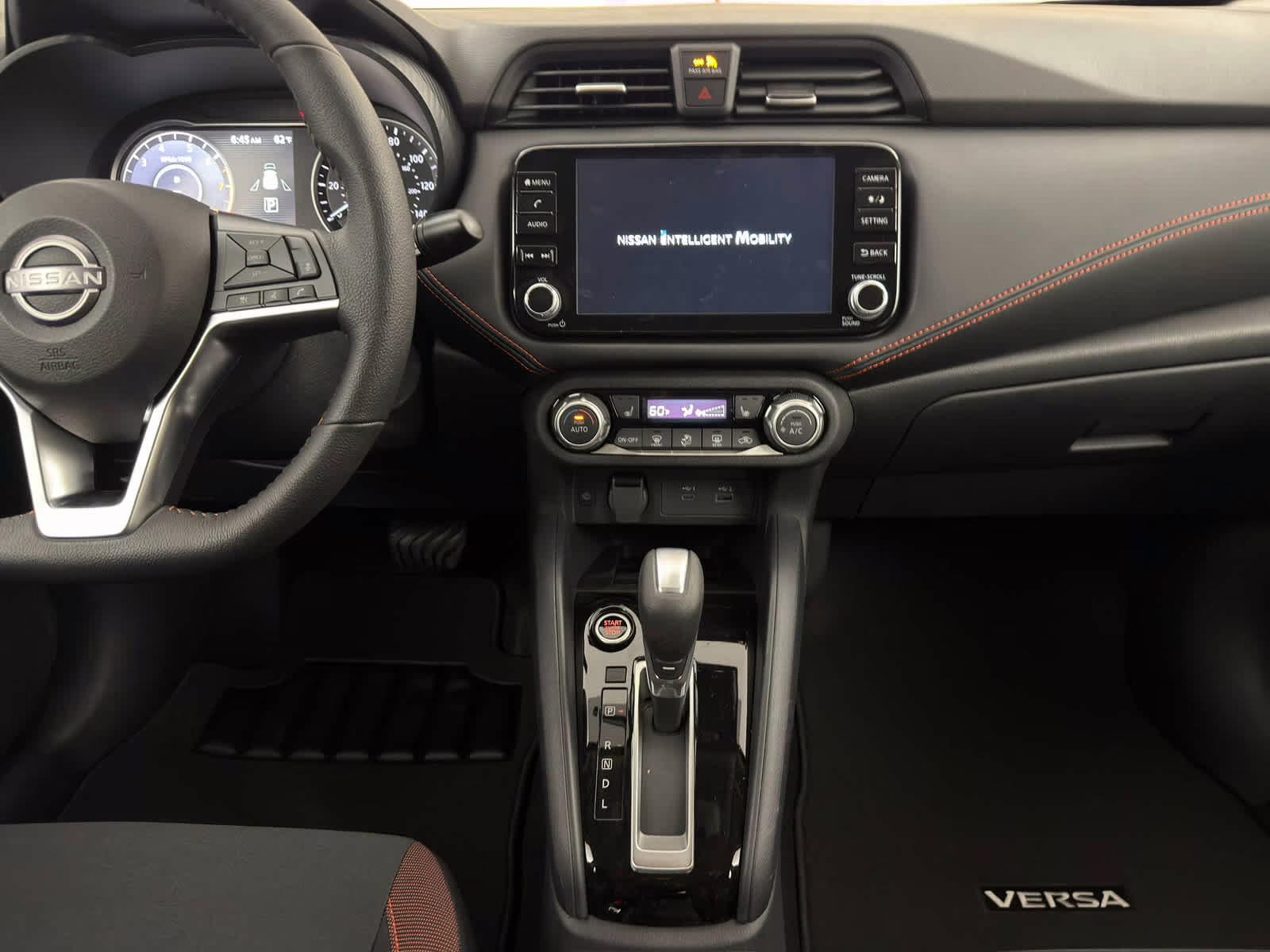 2025 Scarlet Ember Tintcoat Nissan Versa SR FWD Sedan