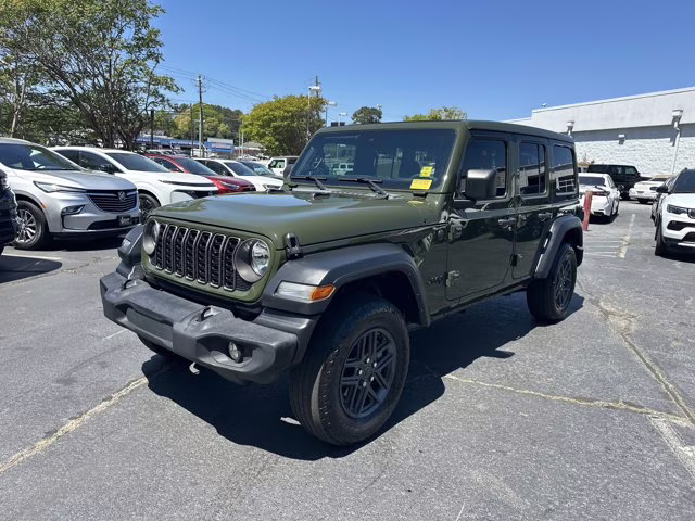 2024 Sarge Green Clearcoat Jeep Wrangler Sport S 4X4 Convertible