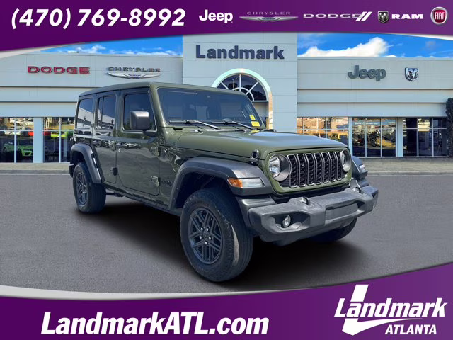 2024 Sarge Green Clearcoat Jeep Wrangler Sport S 4X4 Convertible