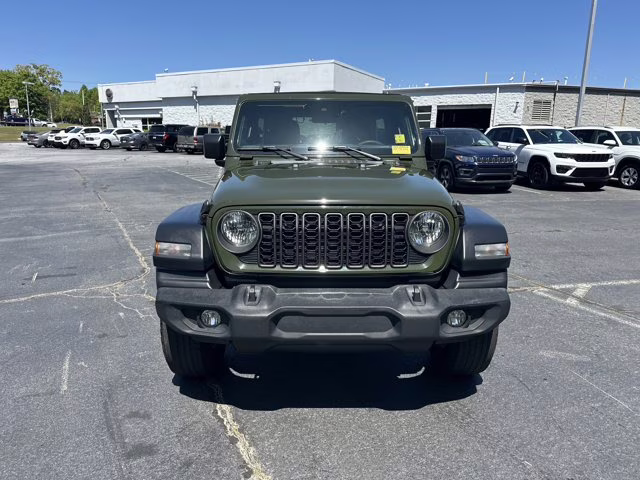 2024 Sarge Green Clearcoat Jeep Wrangler Sport S 4X4 Convertible