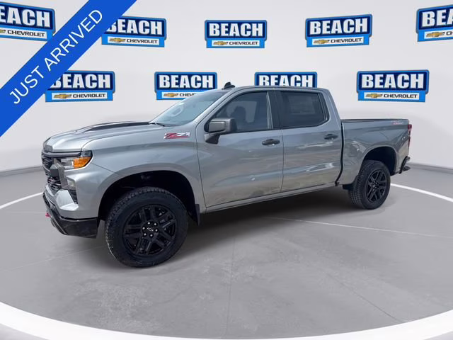 2026 Sterling Gray Metallic Chevrolet Silverado 1500 Custom Trail Boss 4X4 Truck