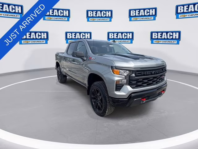 2026 Sterling Gray Metallic Chevrolet Silverado 1500 Custom Trail Boss 4X4 Truck
