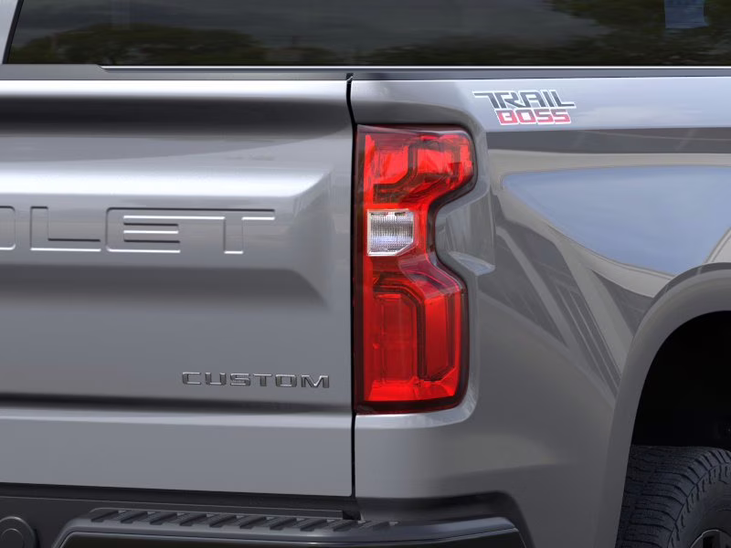 2026 Sterling Gray Metallic Chevrolet Silverado 1500 Custom Trail Boss 4X4 Truck
