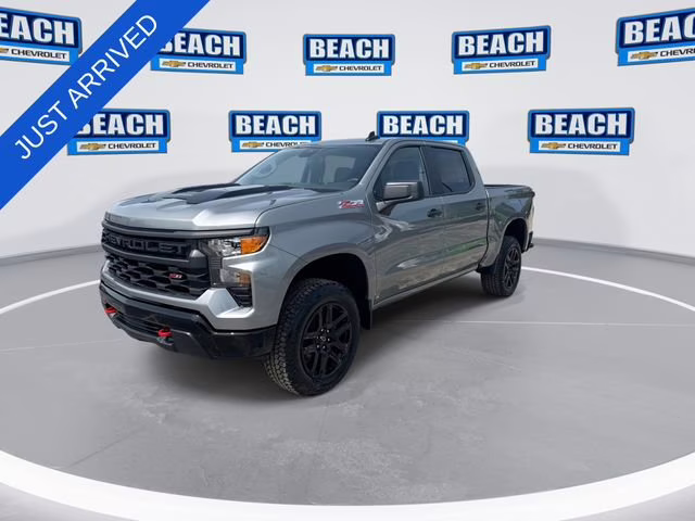 2026 Sterling Gray Metallic Chevrolet Silverado 1500 Custom Trail Boss 4X4 Truck