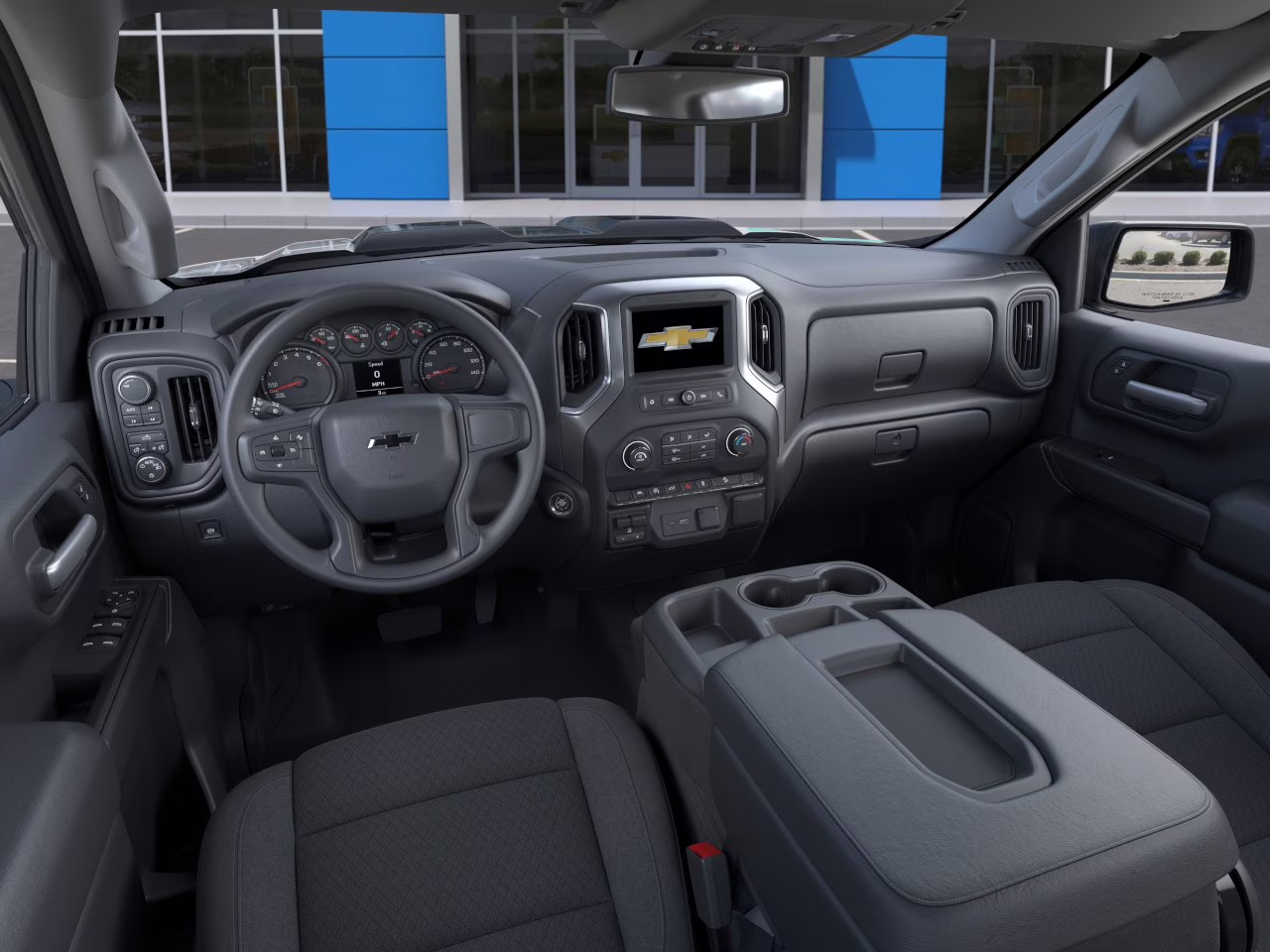 2026 Sterling Gray Metallic Chevrolet Silverado 1500 Custom Trail Boss 4X4 Truck