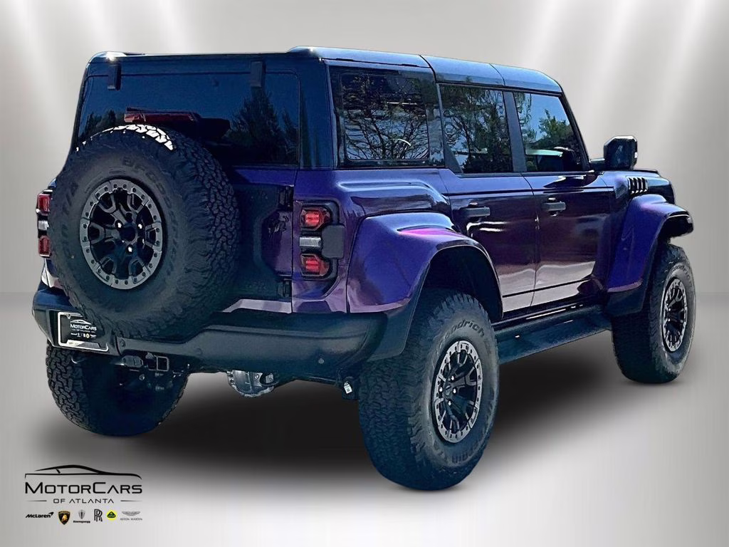 2025 Shadow Black Ford Bronco Raptor w/ Purple Wrap 4X4 SUV