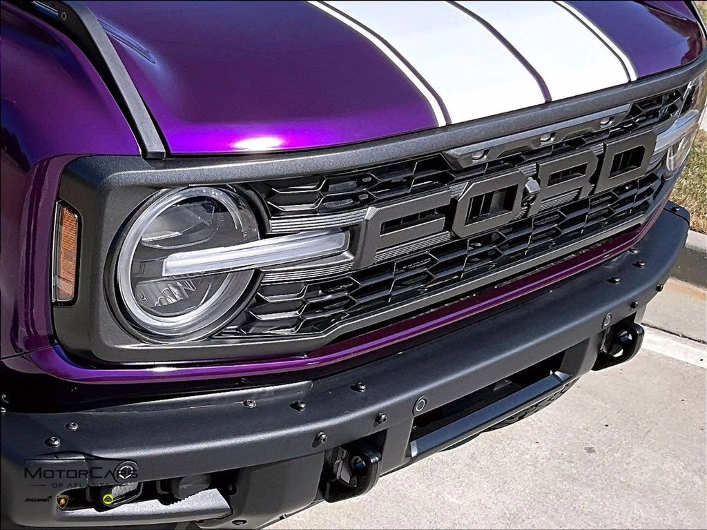 2025 Shadow Black Ford Bronco Raptor w/ Purple Wrap 4X4 SUV