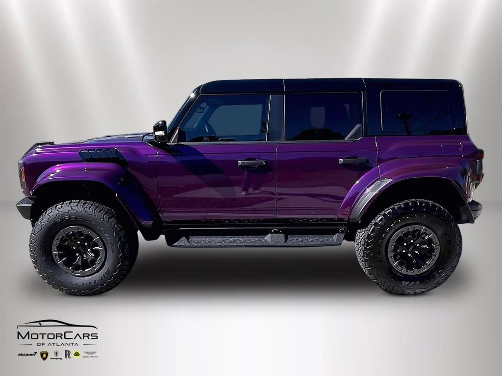 2025 Shadow Black Ford Bronco Raptor w/ Purple Wrap 4X4 SUV