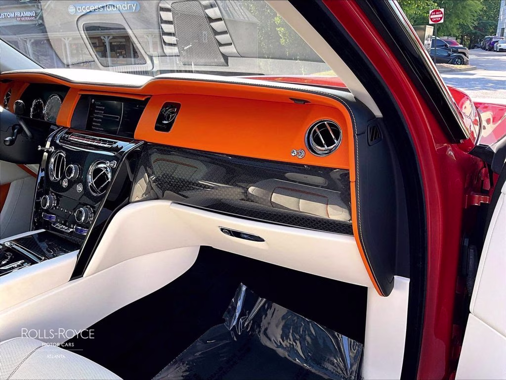 2022 Crystal over Orange Metallic Rolls-Royce Cullinan Black Badge AWD SUV