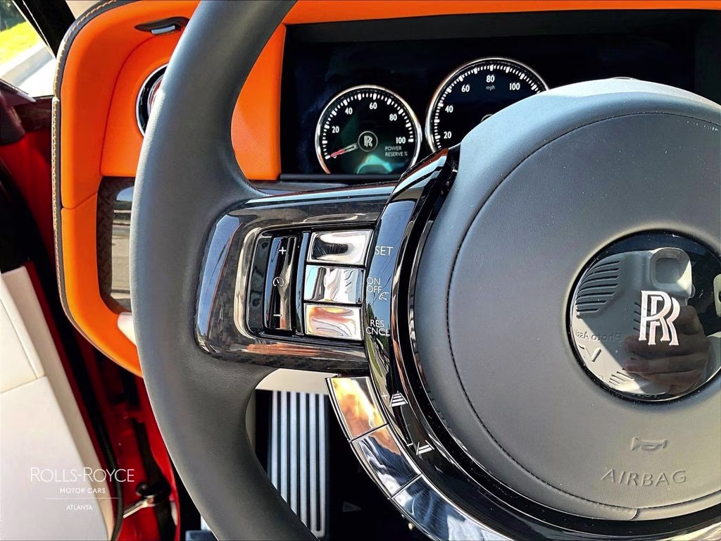 2022 Crystal over Orange Metallic Rolls-Royce Cullinan Black Badge AWD SUV