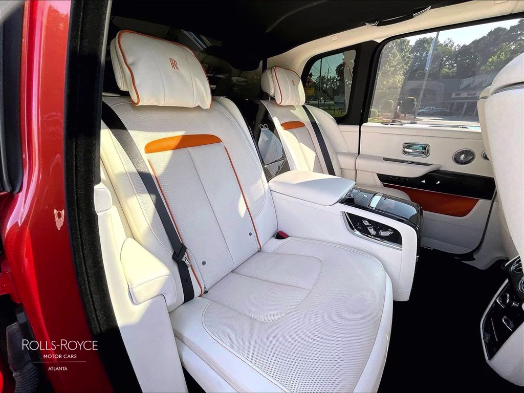 2022 Crystal over Orange Metallic Rolls-Royce Cullinan Black Badge AWD SUV