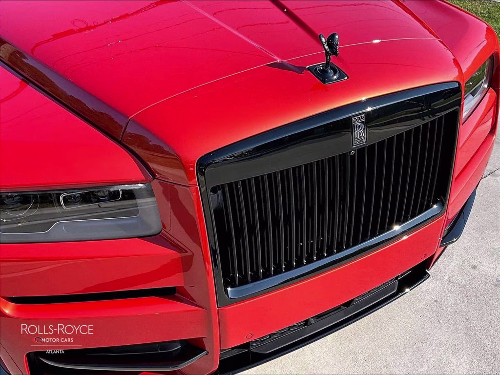 2022 Crystal over Orange Metallic Rolls-Royce Cullinan Black Badge AWD SUV