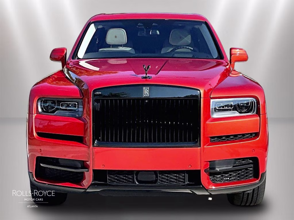2022 Crystal over Orange Metallic Rolls-Royce Cullinan Black Badge AWD SUV