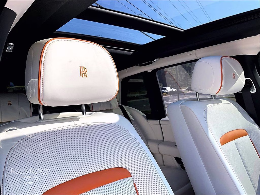 2022 Crystal over Orange Metallic Rolls-Royce Cullinan Black Badge AWD SUV