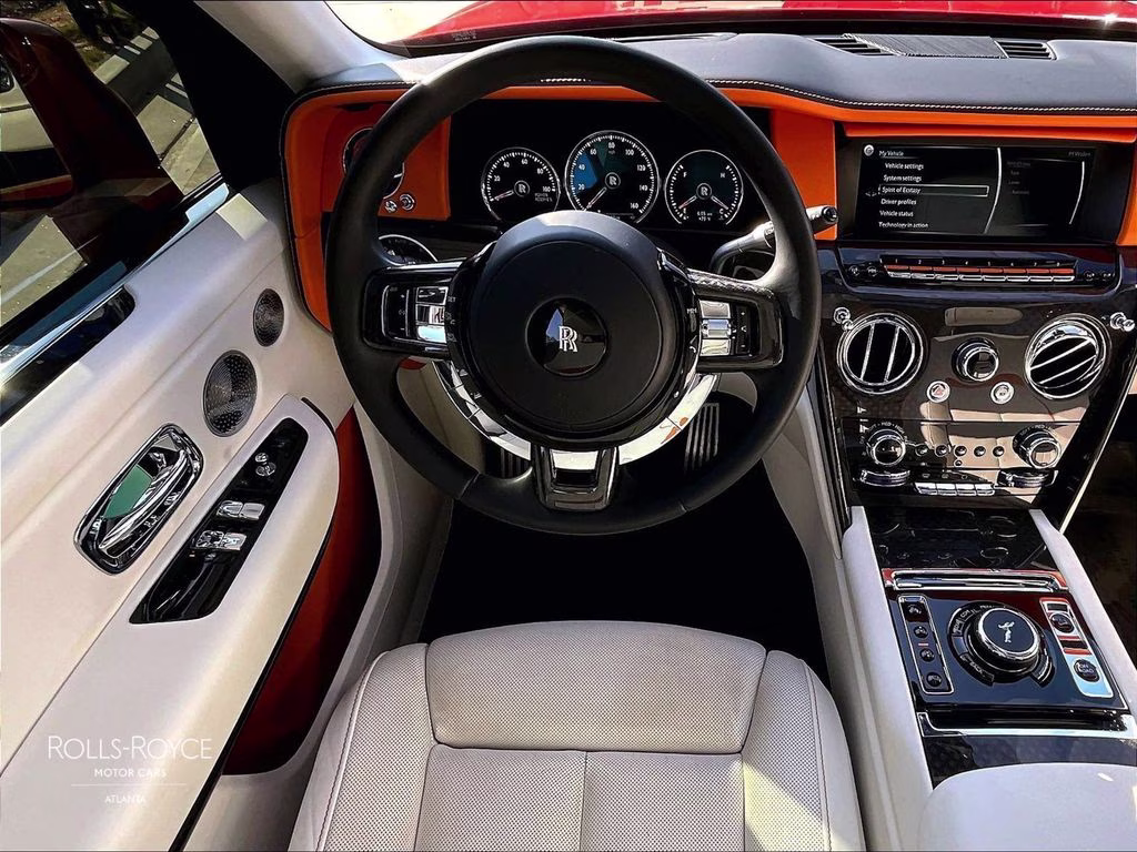 2022 Crystal over Orange Metallic Rolls-Royce Cullinan Black Badge AWD SUV