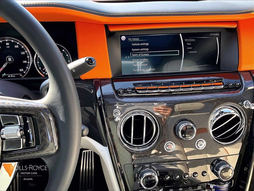 2022 Crystal over Orange Metallic Rolls-Royce Cullinan Black Badge AWD SUV