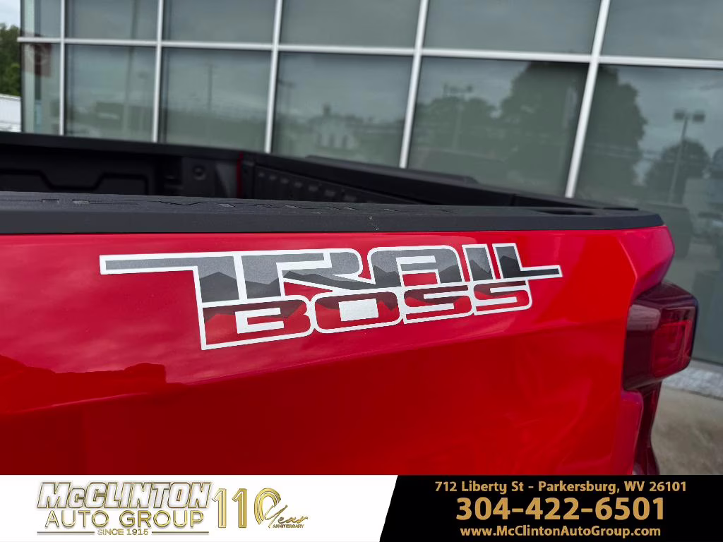 2026 Red Hot Chevrolet Silverado Custom Trail Boss 4X4 Truck