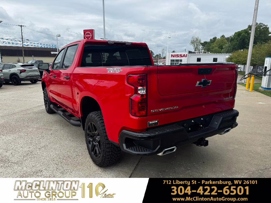2026 Red Hot Chevrolet Silverado Custom Trail Boss 4X4 Truck