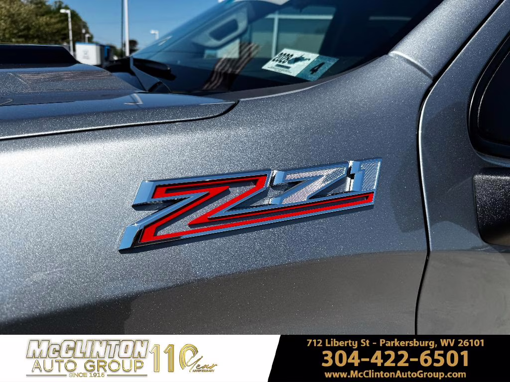 2026 Sterling Gray Metallic Chevrolet Silverado Custom Trail Boss 4X4 Truck