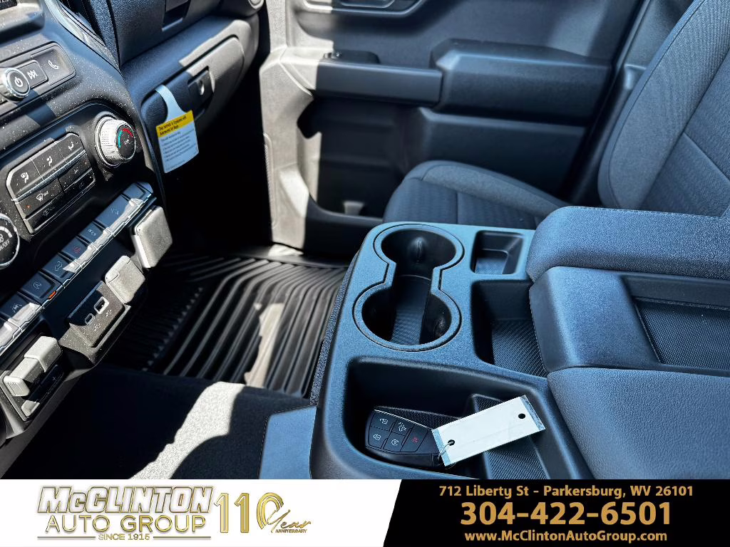 2026 Sterling Gray Metallic Chevrolet Silverado Custom Trail Boss 4X4 Truck