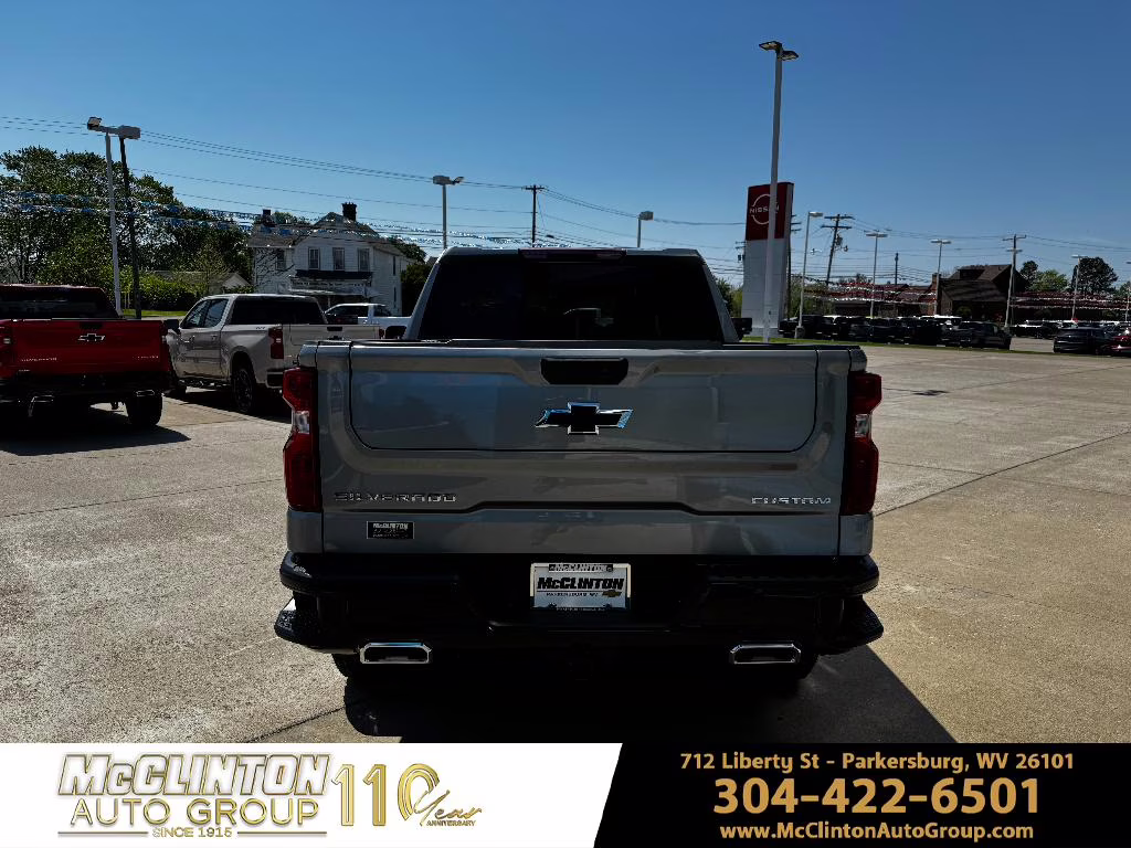 2026 Sterling Gray Metallic Chevrolet Silverado Custom Trail Boss 4X4 Truck