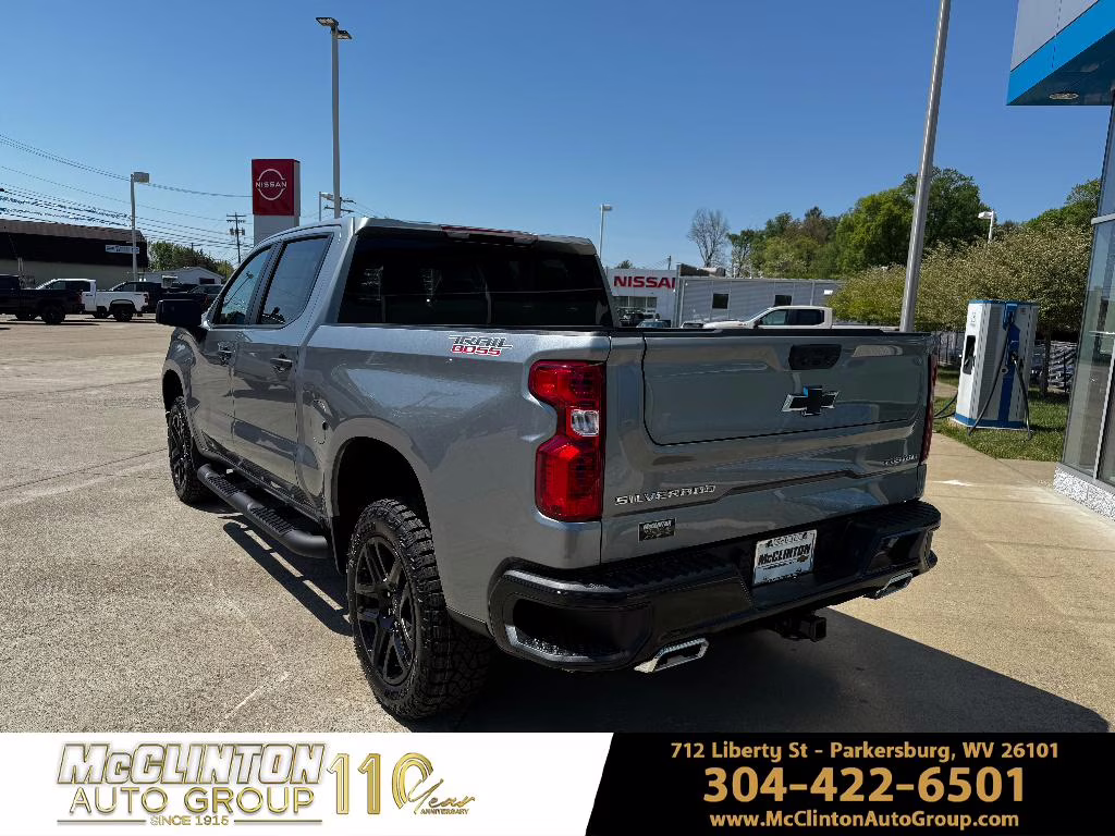 2026 Sterling Gray Metallic Chevrolet Silverado Custom Trail Boss 4X4 Truck