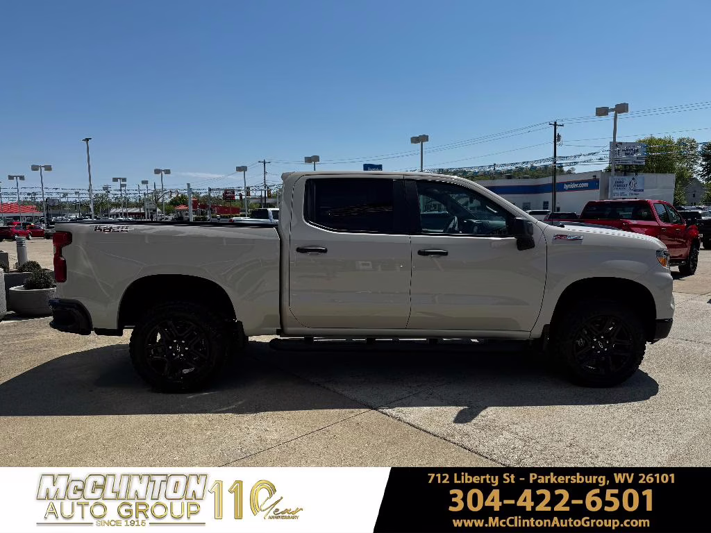 2026 White Sands Chevrolet Silverado Custom Trail Boss 4X4 Truck