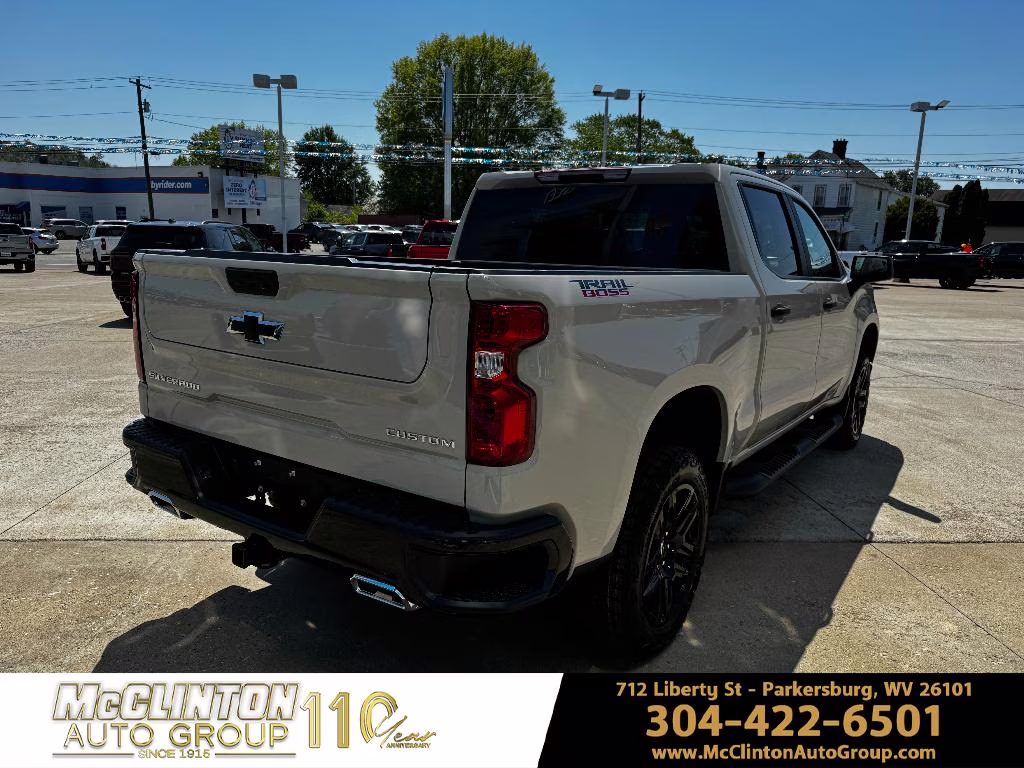 2026 White Sands Chevrolet Silverado Custom Trail Boss 4X4 Truck