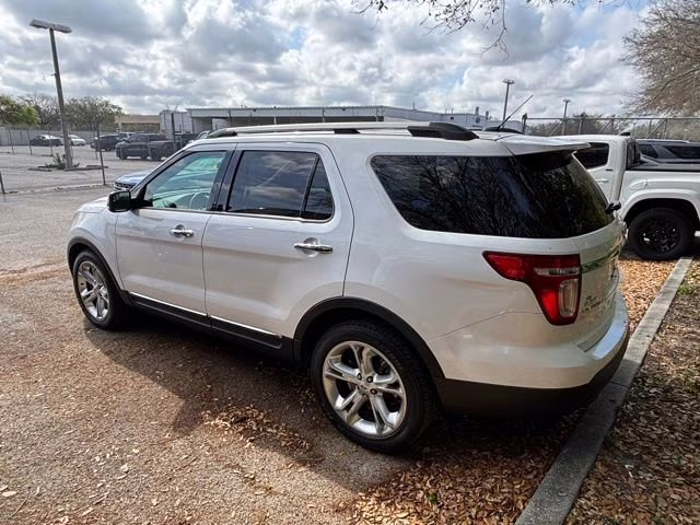 2015 White Platinum Metallic Tri-Coat Ford Explorer Limited FWD SUV