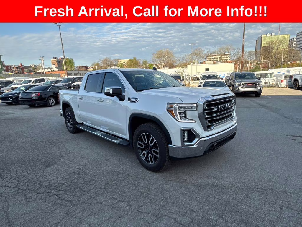2021 White Frost Tricoat GMC Sierra 1500 SLT 4X4 Truck