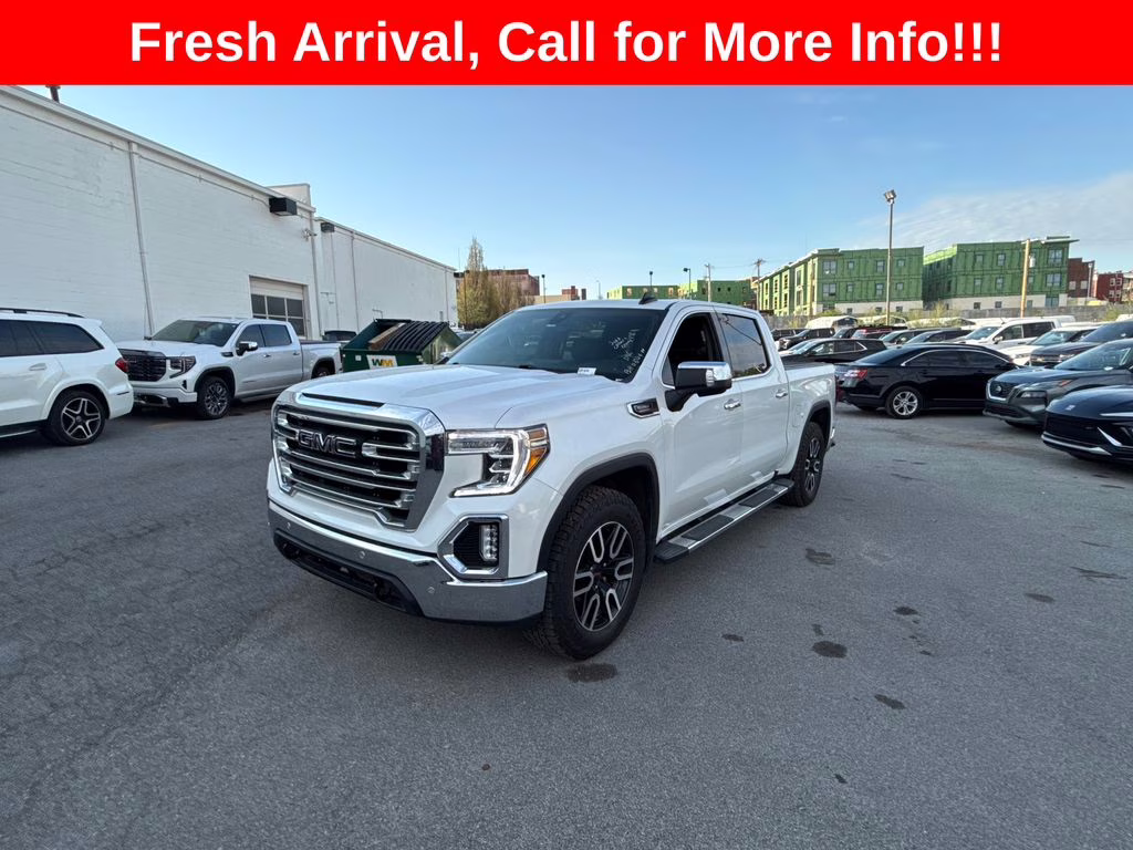 2021 White Frost Tricoat GMC Sierra 1500 SLT 4X4 Truck