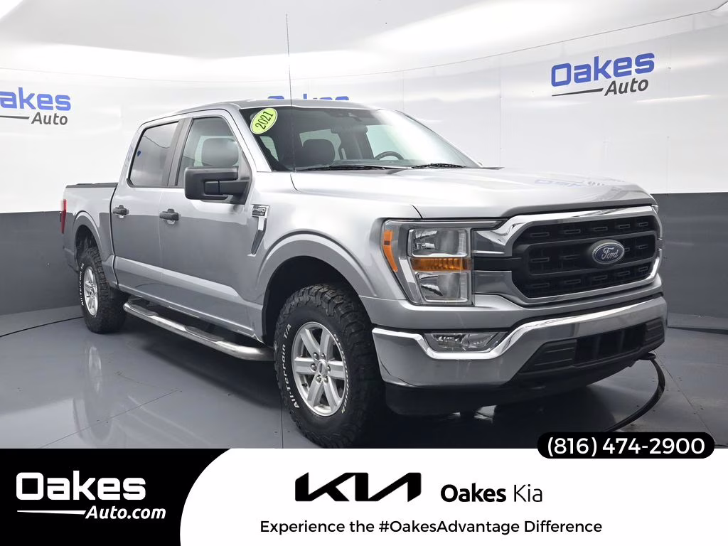 2021 Silver Metallic Ford F-150 XLT 4X4 Truck