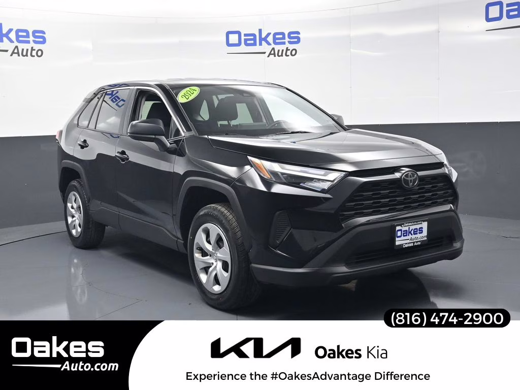 2024 Midnight Black Metallic Toyota RAV4 LE AWD SUV