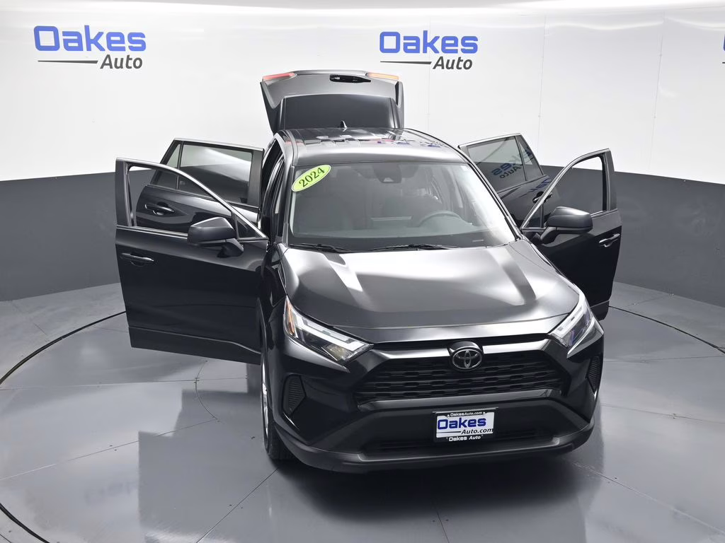 2024 Midnight Black Metallic Toyota RAV4 LE AWD SUV