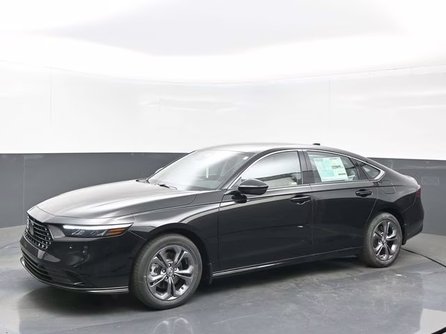 2026 Crystal Black Pearl Honda Accord Hybrid EX-L FWD Sedan