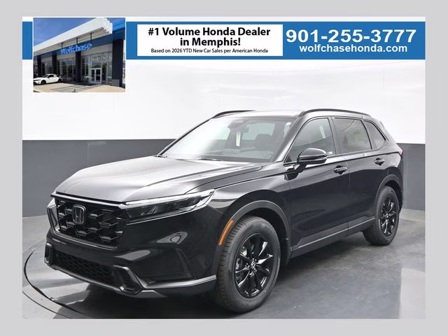 2026 Crystal Black Pearl Honda CR-V Hybrid Sport-L AWD SUV