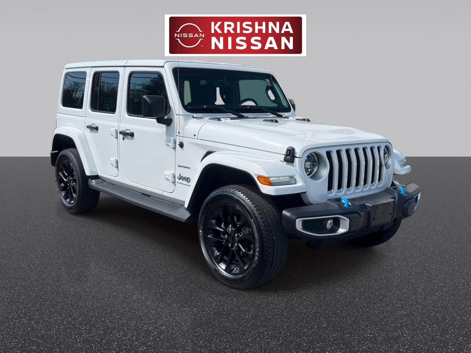 2023 White Jeep Wrangler 4xe Sahara 4x4 4X4 SUV