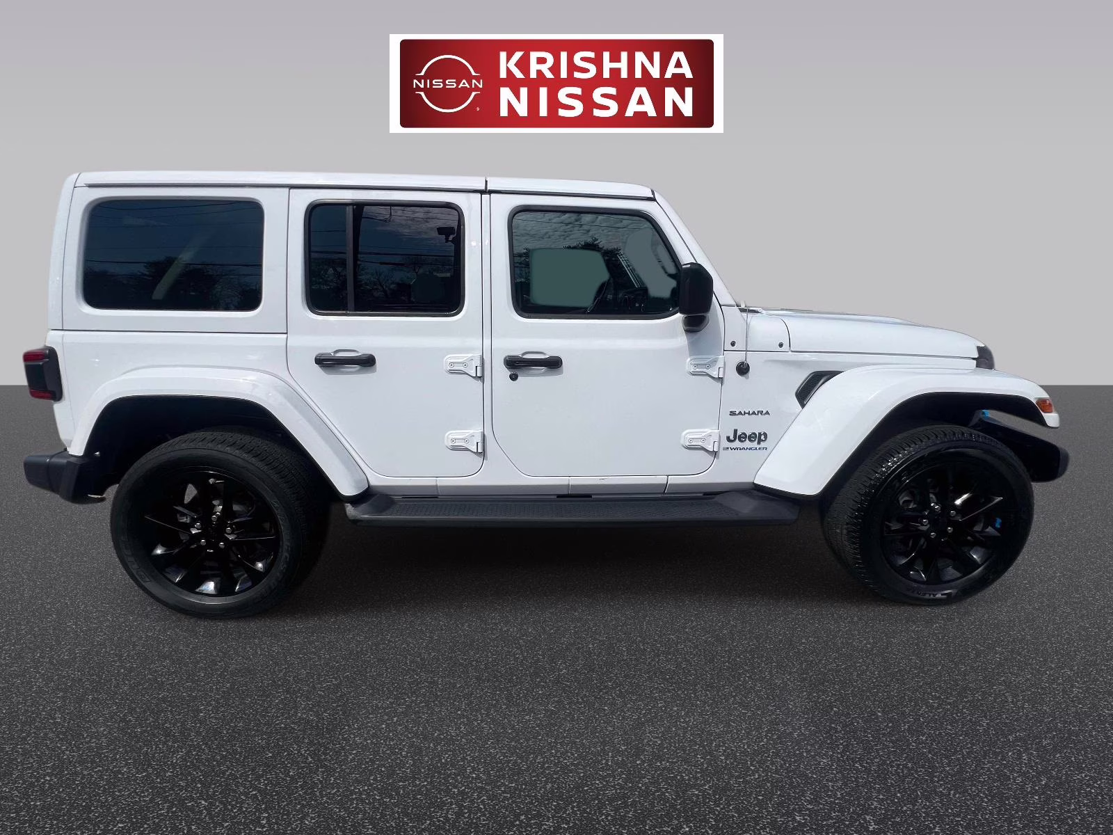 2023 White Jeep Wrangler 4xe Sahara 4x4 4X4 SUV