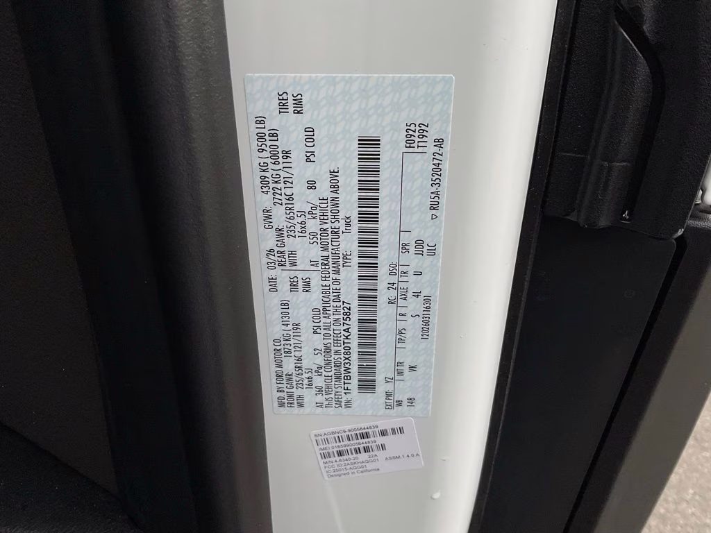 2026 Oxford White Ford Transit-350 Base RWD Van