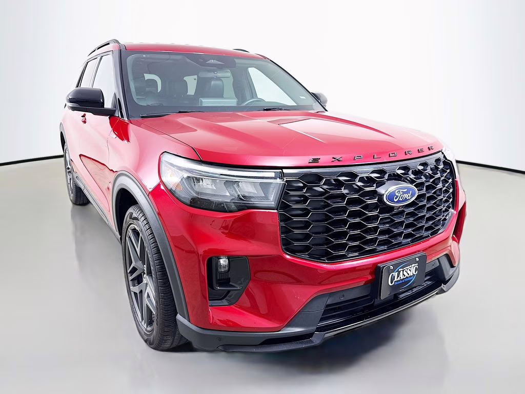2025 Red Metallic Ford Explorer ST-Line 4X4 SUV