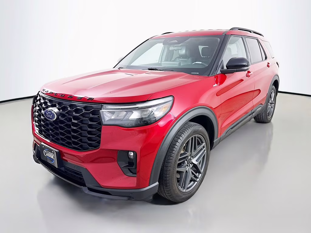 2025 Red Metallic Ford Explorer ST-Line 4X4 SUV
