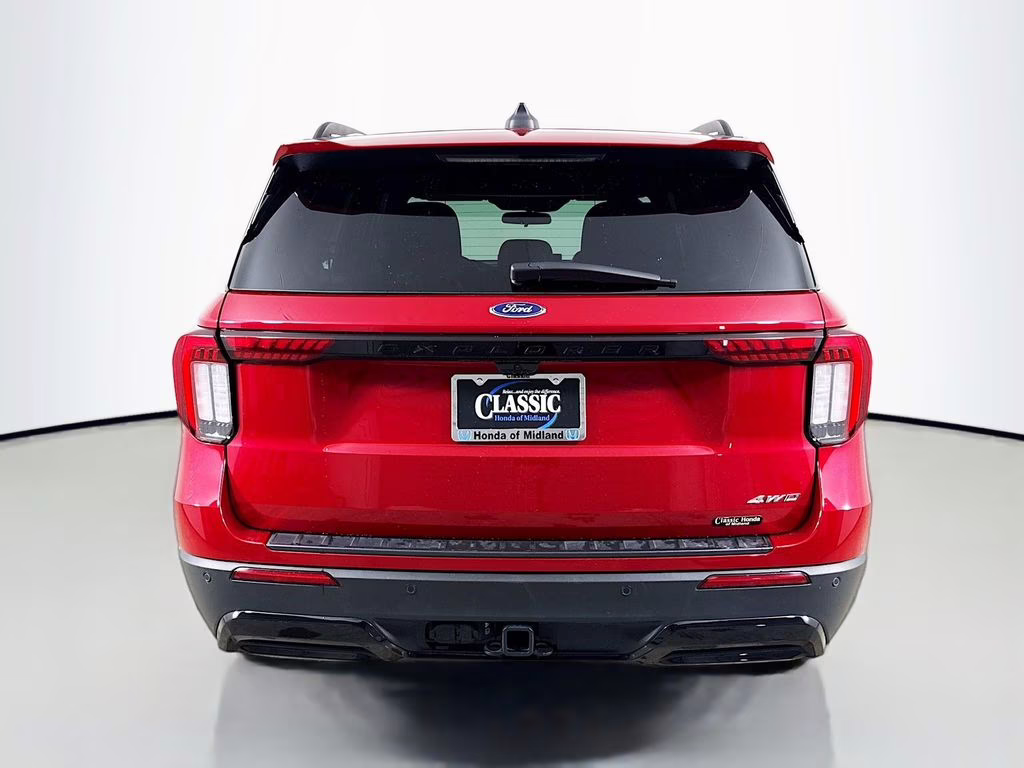2025 Red Metallic Ford Explorer ST-Line 4X4 SUV