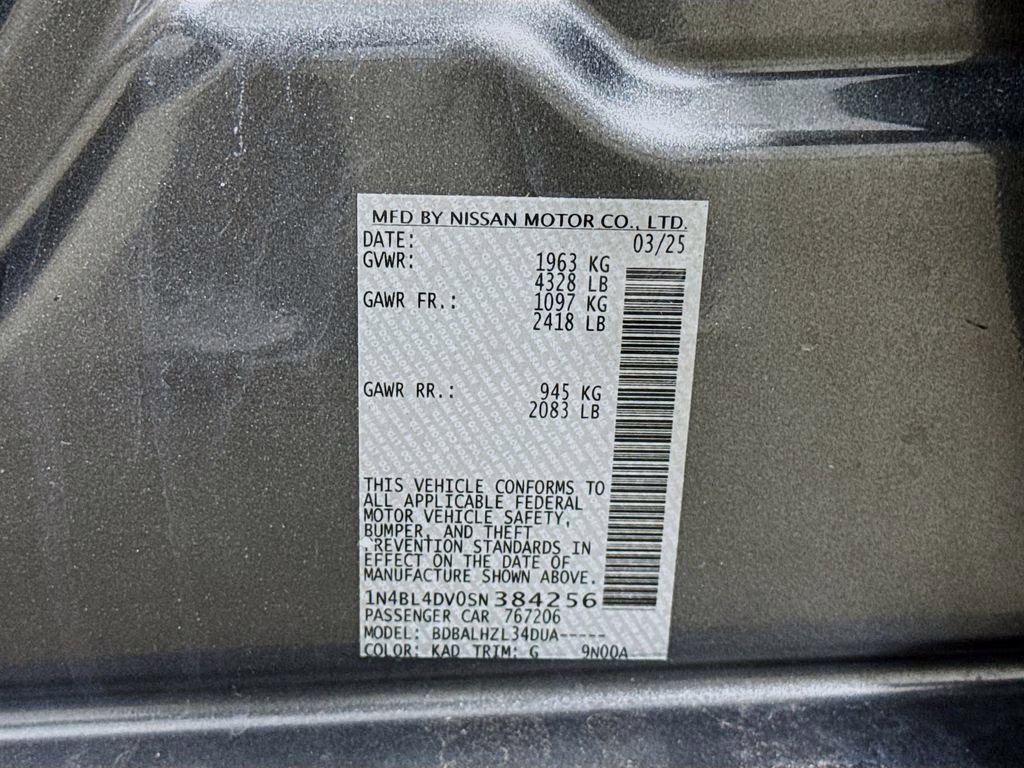 2025 Gun Metallic Nissan Altima 2.5 SV FWD Sedan