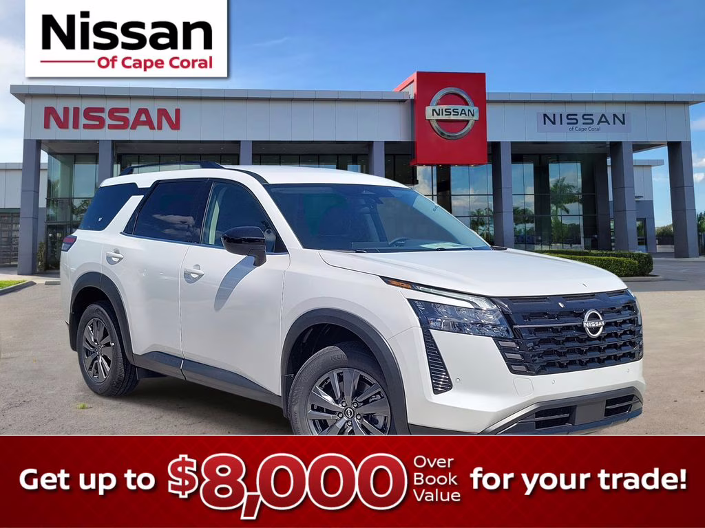 2026 Everest White Pearl Tricoat Nissan Pathfinder SV FWD SUV