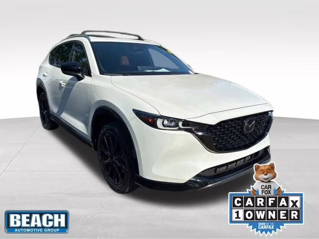 2024 Rhodium White Metallic Mazda CX-5 2.5 Carbon Turbo AWD SUV