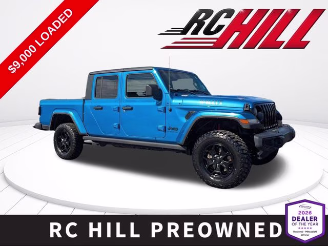 2022 Hydro Blue Pearlcoat Jeep Gladiator Willys 4X4 Truck