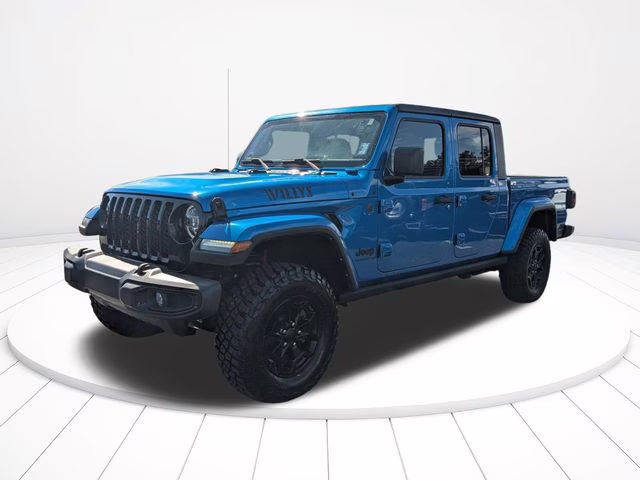 2022 Hydro Blue Pearlcoat Jeep Gladiator Willys 4X4 Truck