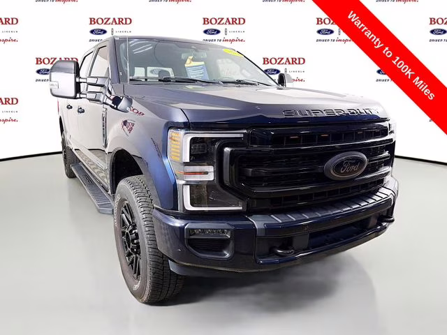 2022 Blue Metallic Ford Super Duty F-250 SRW Lariat 4X4 Truck