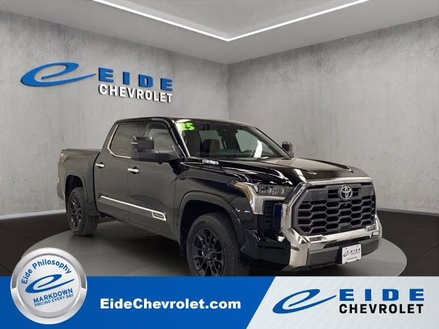 2025 Midnight Black Metallic Toyota Tundra Hybrid 1794 Edition 4X4 Truck